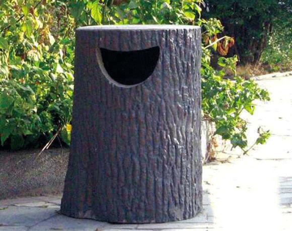 重庆仿树根垃圾桶